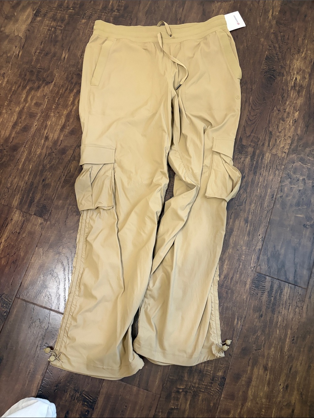 Lululemon Dance Studio  Cargo Jogger Pants in Khaki - Drawstring Waist